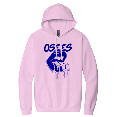 FINGERS OSEES HOODIE - PINK AND BLUE