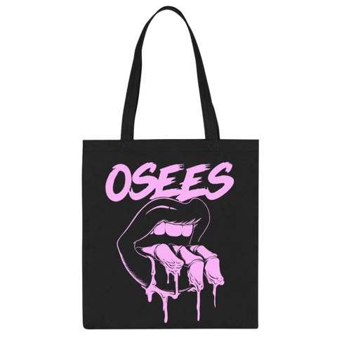 FINGERS TOTE - BLACK / PINK