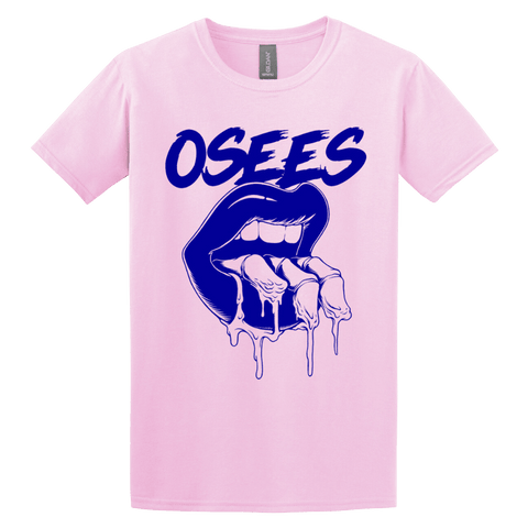 FINGERS OSEES SHIRT - PINK AND BLUE