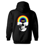 RAINBOW SKULL ZIP UP HOODIE