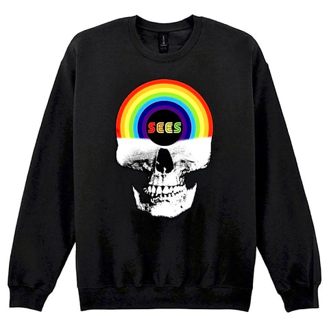 RAINBOW SKULL CREWNECK SWEATSHIRT