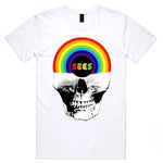 RAINBOW SKULL TEE (WHITE)